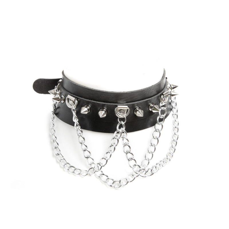 Gothic Choker with Chains