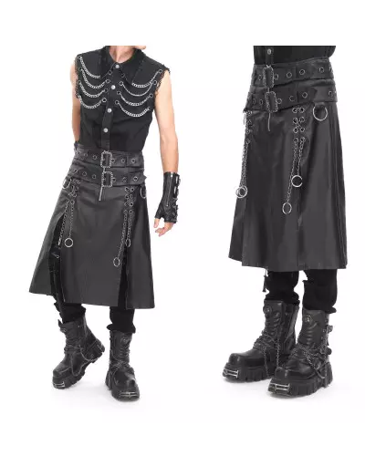 Skirt with Buckles for Men from Devil Fashion Brand at €86.00