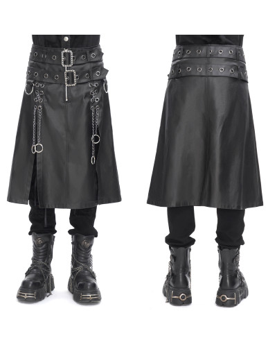 Falda Gótica con Hebillas para Hombre