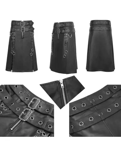 Skirt with Buckles for Men from Devil Fashion Brand at €98.90