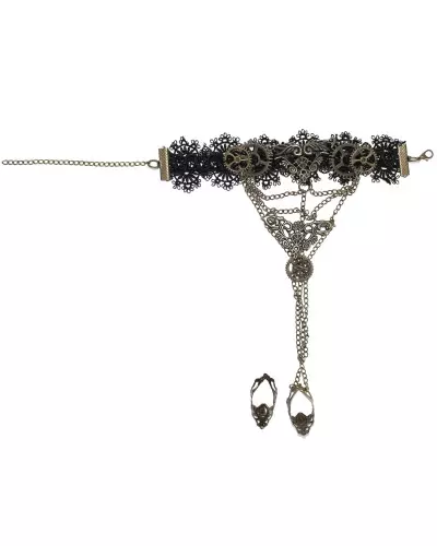 Steampunk Bracelet with Ring from Devil Fashion Brand at €25.00