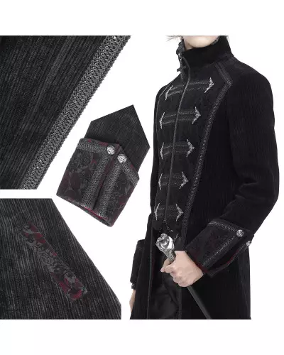 Elegante Schwarze Jacke für Männer der Devil Fashion-Marke für 189,90 €