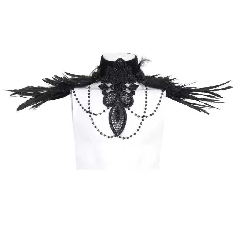 Col Unisexe avec Plumes de la Marque Devil Fashion à 59,00 €