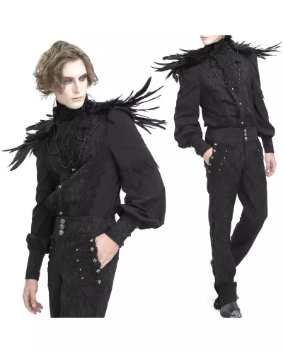 Col Unisexe avec Plumes de la Marque Devil Fashion à 59,00 €