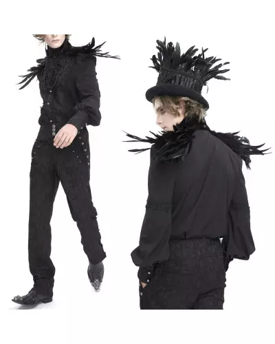 Col Unisexe avec Plumes de la Marque Devil Fashion à 59,00 €