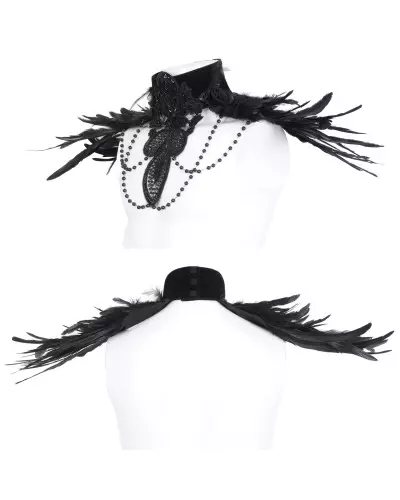 Col Unisexe avec Plumes de la Marque Devil Fashion à 59,00 €