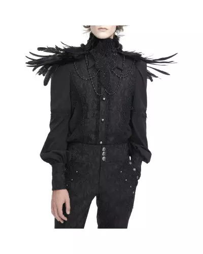 Col Unisexe avec Plumes de la Marque Devil Fashion à 59,00 €