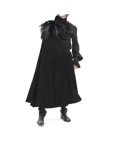 Asymmetrical Cape with Feathers for Men from Devil Fashion Brand at €109.00