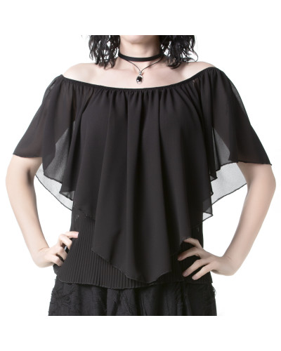 Camiseta Gótica con Tul