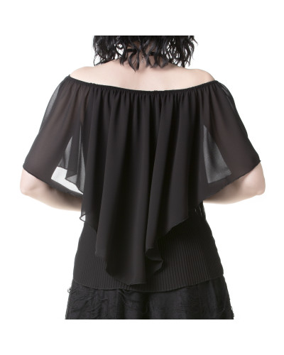 T-Shirt Gothique avec Tulle