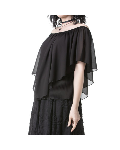 T-Shirt Gothique avec Tulle