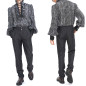 Pantalón Negro con Rayas para Hombre Pantalón Negro con Rayas para Hombre