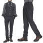 Pantalón Negro con Rayas para Hombre Pantalón Negro con Rayas para Hombre