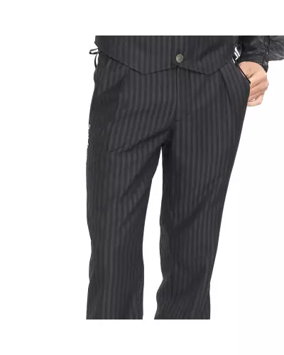 Pantalón Negro con Rayas para Hombre marca Devil Fashion a 72,00 €