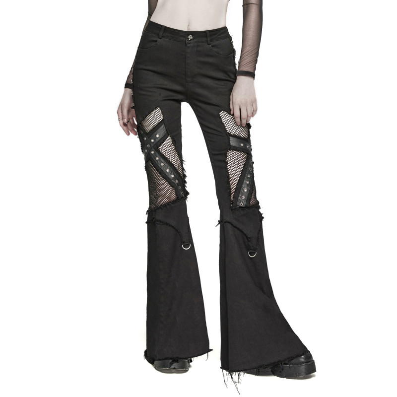 Gothic Hose mit Netzstoff