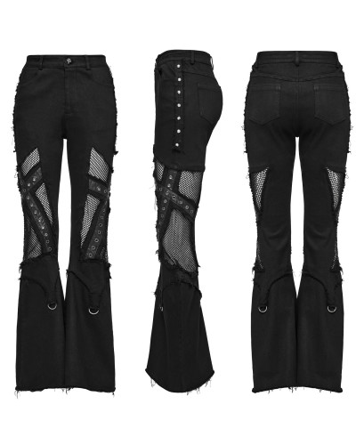 Pantalón Gótico con Rejilla