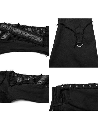 Pantalón Gótico con Rejilla