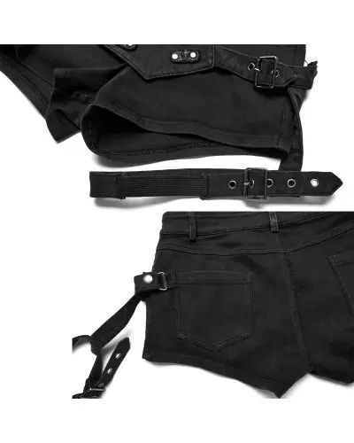 Shorts avec Jarretelles de la Marque Punk Rave à 76,90 €