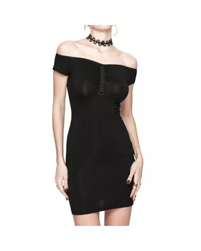 Robe Courte Noire de la Marque Punk Rave à 36,00 €