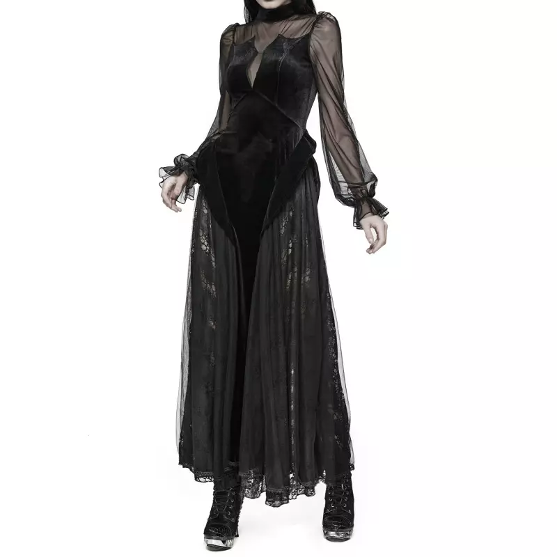 Robe avec Tulle et Velours de la Marque Punk Rave à 95,00 €