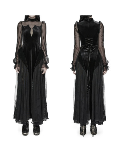 Dress with Tulle and Velvet