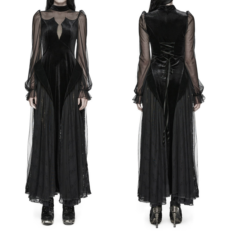 Dress with Tulle and Velvet