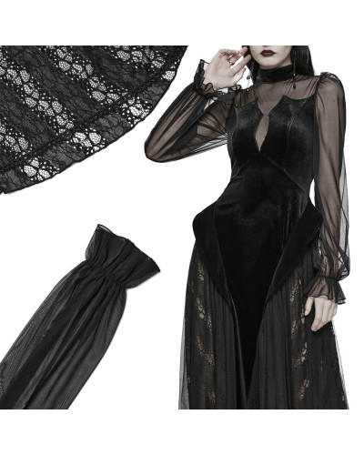 Dress with Tulle and Velvet