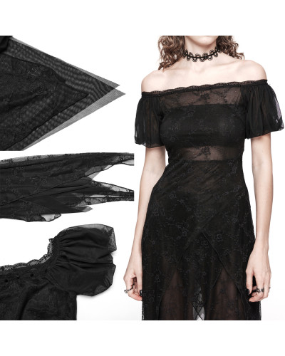 Durchsichtiges Gothic Kleid