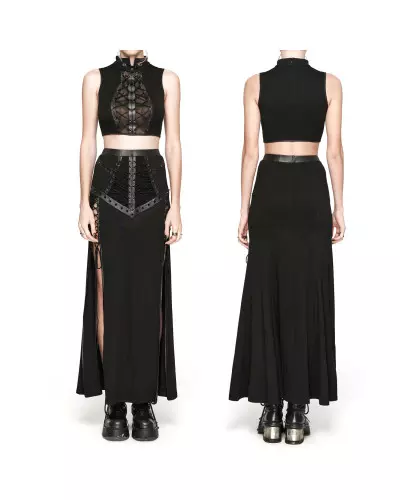 Skirt with Lacings from Punk Rave Brand at €65.00