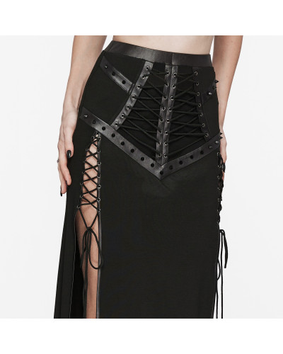Gothic Miniskirt with Lacings