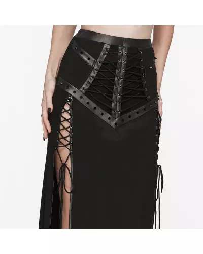 Skirt with Lacings from Punk Rave Brand at €65.00