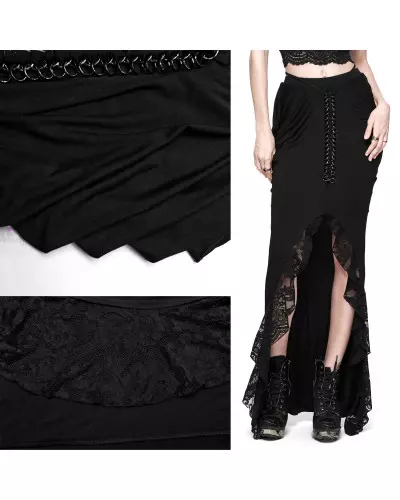 Long Black Skirt from Punk Rave Brand at €59.90