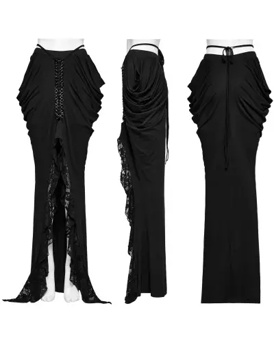 Long Black Skirt from Punk Rave Brand at €59.90