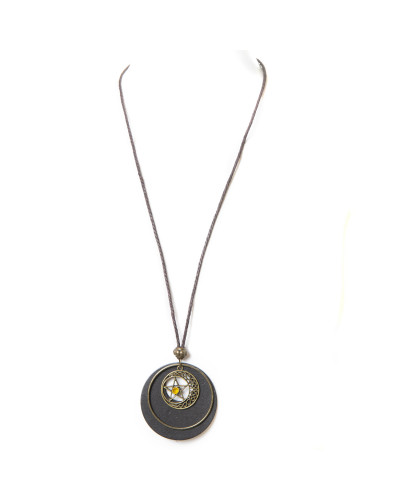 Collier Gothique avec Lune et Chat