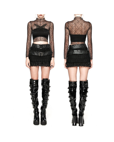 T-Shirt Transparente com Borboleta