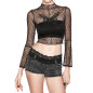 Transparent T-Shirt with Butterfly