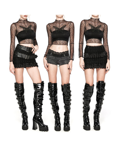 T-Shirt Transparente com Borboleta