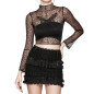 Transparentes T-Shirt mit Schmetterling