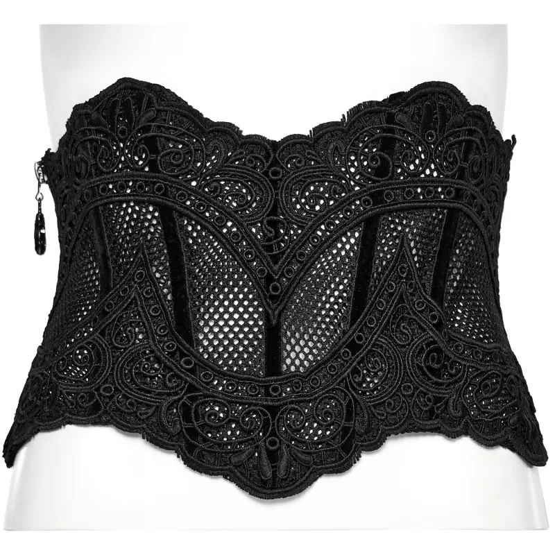 Corset Serre-Taille Élégant en Grille de la Marque Punk Rave à 58,00 €