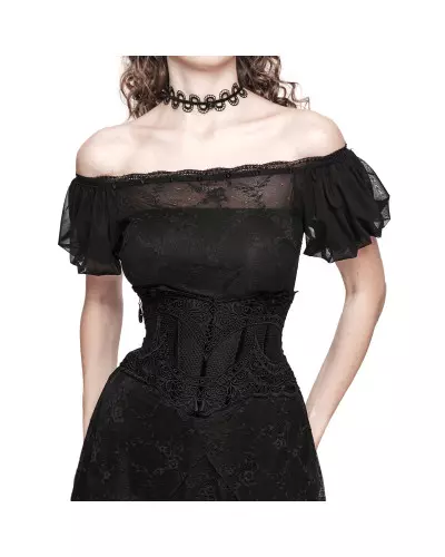 Corset Serre-Taille Élégant en Grille de la Marque Punk Rave à 62,50 €