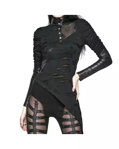 Asymmetrical T-Shirt from Punk Rave Brand at €48.50