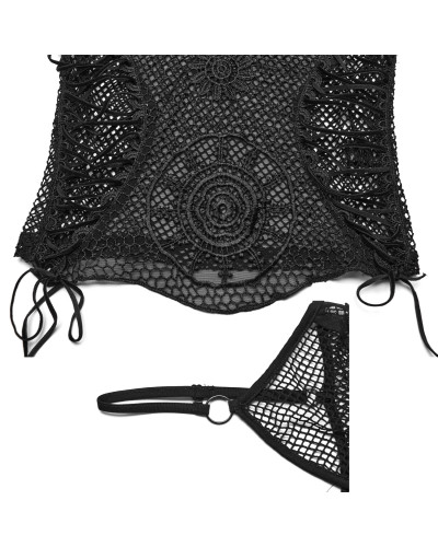 Top Gótico Negro