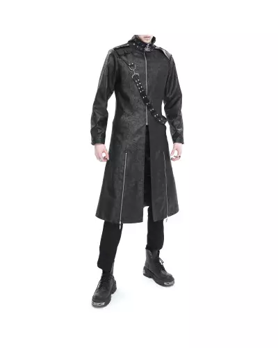 Lange Schwarze Jacke für Männer der Devil Fashion-Marke für 154,00 €