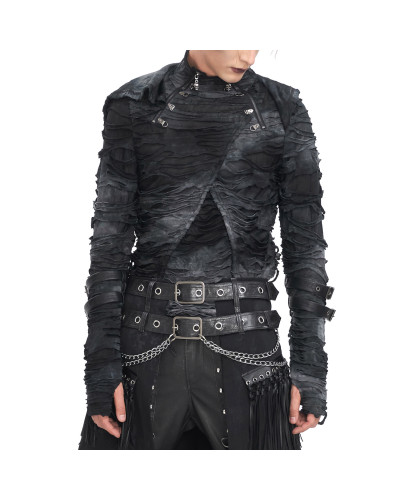 Gothic T-Shirt with Hood for Men