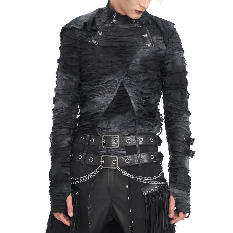 Gothic T-Shirt with Hood for Men