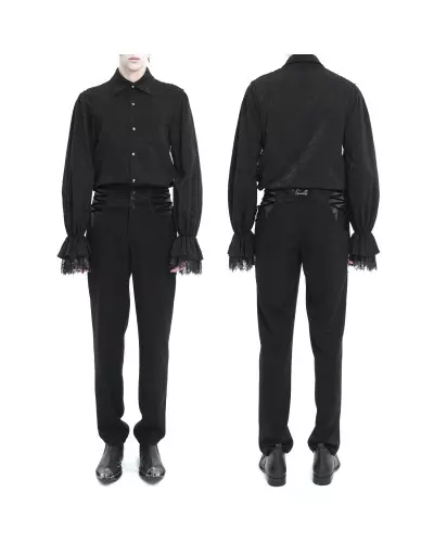 Elegantes Schwarzes Hemd für Männer der Devil Fashion-Marke für 79,90 €