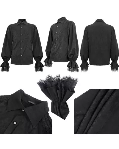 Elegant Black Shirt for Men from Devil Fashion Brand at €64.00