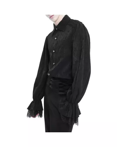 Elegant Black Shirt for Men from Devil Fashion Brand at €64.00