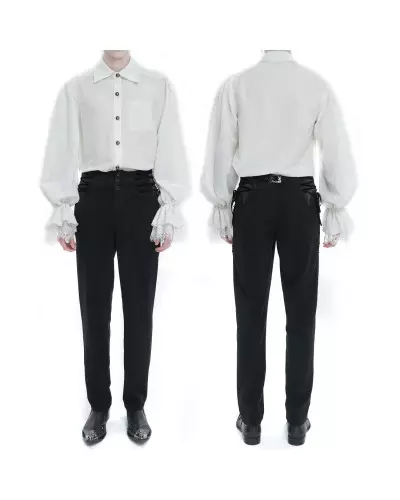 Elegant White Shirt for Men from Devil Fashion Brand at €64.00