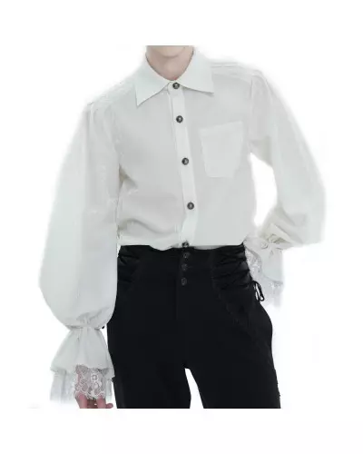 Camisa Elegante Branca para Homem